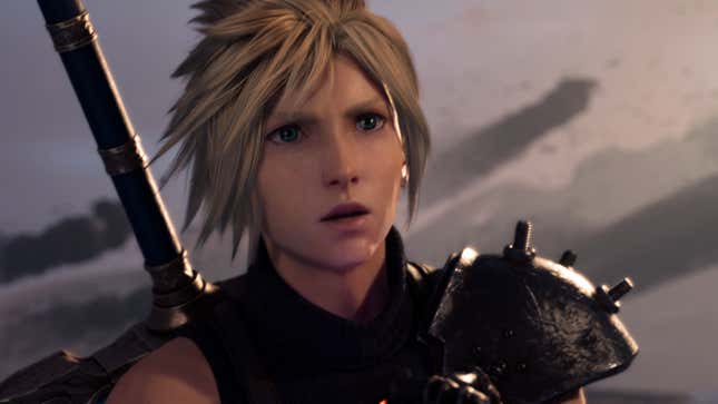 Cloud looks distraught.