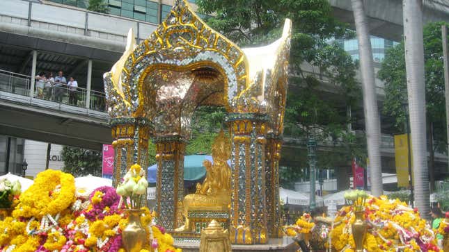 The Erawan shrine, before the explosion.