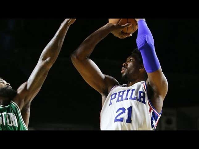 Joel Embiid Finally Made It Onto An NBA Court