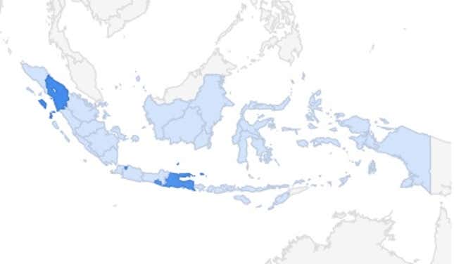 Searches for Prabowo campaign songs.