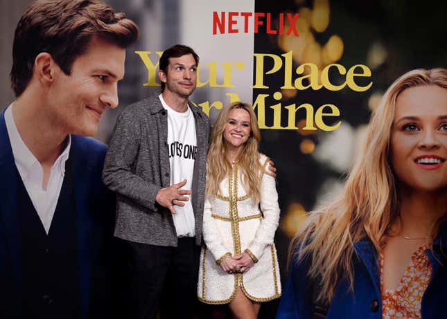 Image for article titled Mila Kunis Tried, Failed to Fix Ashton Kutcher's and Reese Witherspoon's Painful Lack of Chemistry