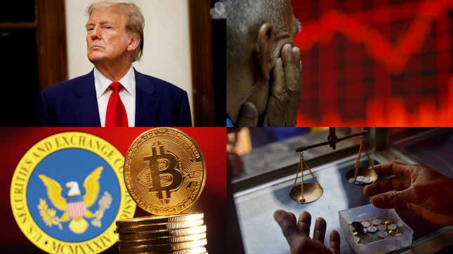 Bild für Artikel mit dem Titel Trump Media-Aktie sinkt, Gold steigt und Bitcoin blutet: Marktnachrichten-Überblick