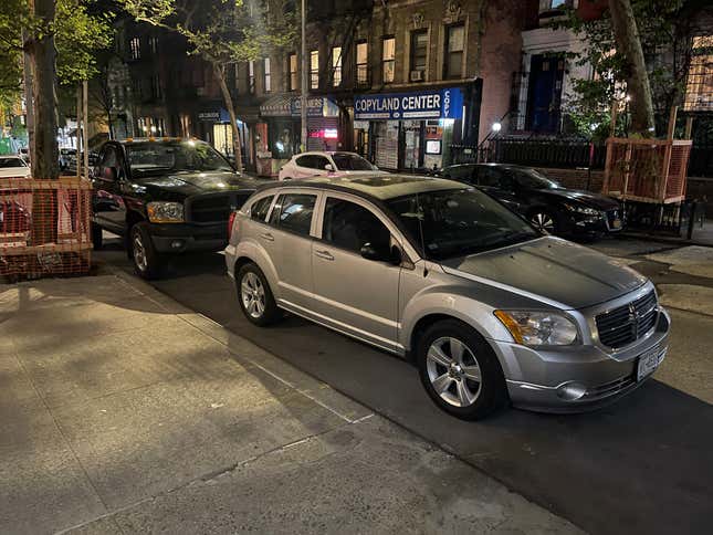 Cars on the streets of New York.