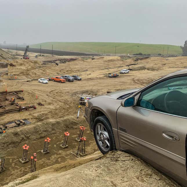 Image for article titled Senior Citizen Nearly Drives Off A Dirt Cliff At Construction Site In California