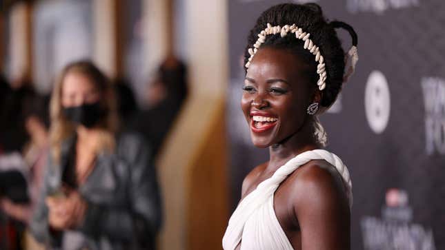 Lupita Nyong’o attends the Black Panther: Wakanda Forever World Premiere in Hollywood, California on October 26, 2022.