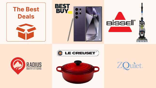Image for article titled Best Deals of the Day: Samsung, Le Creuset, Bissell Floor Care, Radius Outfitters, ZQuiet Anti-Snoring Mouthpiece &amp; More