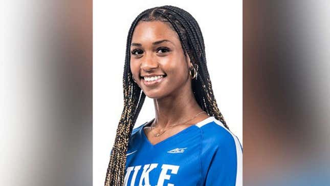 Rachel Richardson, Outside Hitter for Duke University Women’s Volleyball, is pictured in an official team roster portrait for the 2022 season.