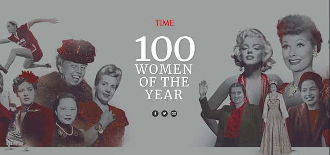Image for article titled Time Honors 100 Women, Misses the Point