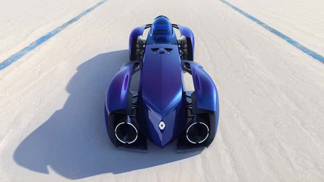 Front view of the Renault Filante Record 2025 Concept