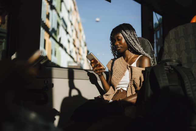 Black girl on Phone