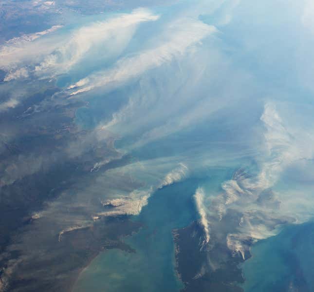 Image for article titled The destructive power of wildfires, seen from space