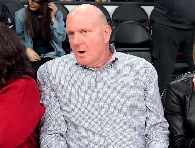 Steve Ballmer Asks Fan Sitting Next To Him If She Wants The Clippers