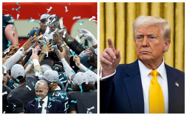 Image for article titled MAGA Is Losing Their Minds After the Eagles Decline Trump&#39;s White House Invitation