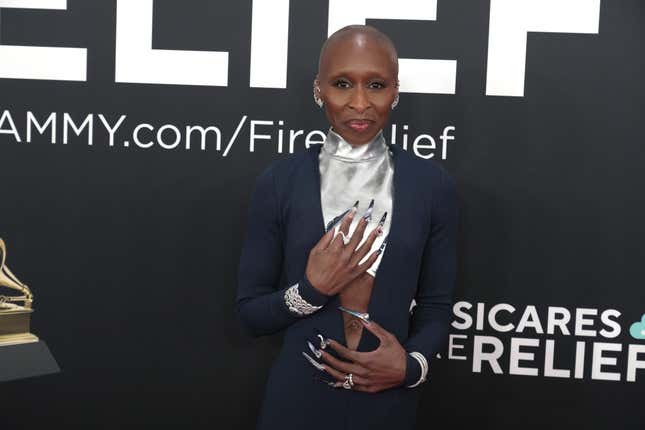 Cynthia Erivo assiste à la 67e cérémonie des GRAMMY Awards à la Crypto.com Arena le 2 février 2025 à Los Angeles, en Californie.