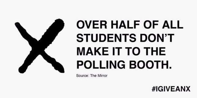 Image for article titled The design firm that created Hillary’s logo also made this sharp voter turnout campaign