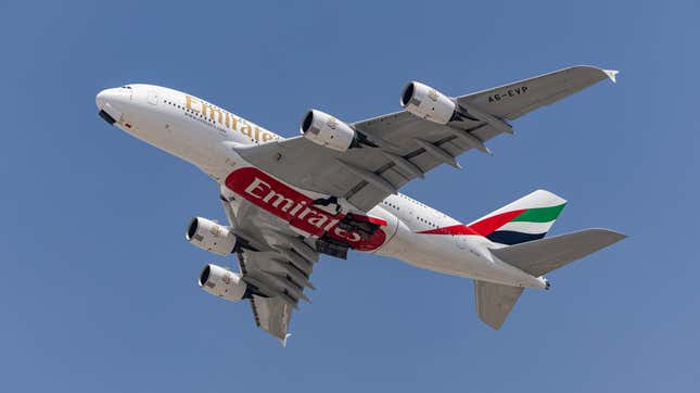 Un avión de Emirates