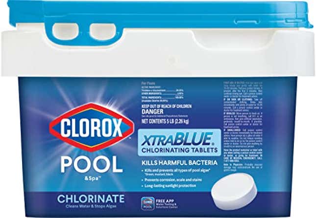 Image for article titled CLOROX Pool&amp;Spa XtraBlue 3-Inch Long Lasting Chlorinating Tablets, Now 46% Off