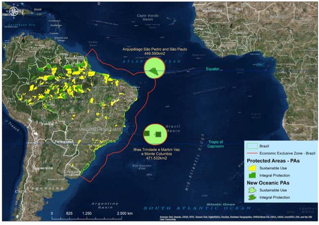 Dissimilarity components among Brazilian marine sub-provinces. Three