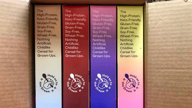 Image for article titled Is a $10 box of kids cereal for adults actually worth it?