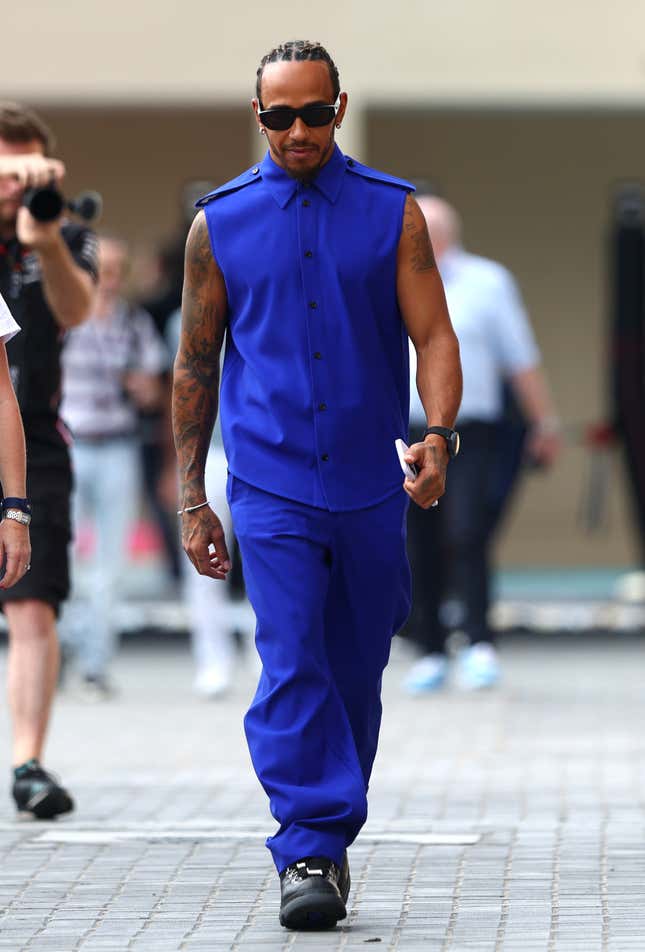 Image for article titled Best-dressed Black Man? Formula 1 Racer Lewis Hamilton&#39;s Tightest Looks