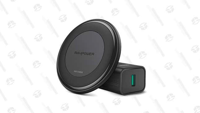 RAVPower Fast Wireless Charger 10W Max with QC 3.0 Adapter | $12 | Amazon | Clip the coupon on the page and use the promo code KINJAVE5