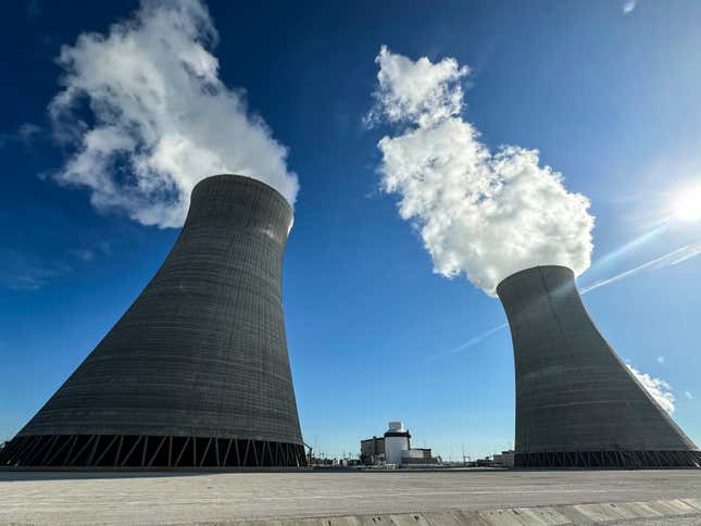 Una instalación de reactor nuclear