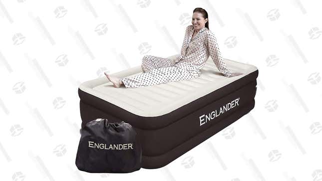 Englander Queen-Sized Air Mattress with Built-In Pump | $105 | Amazon | Clip Coupon