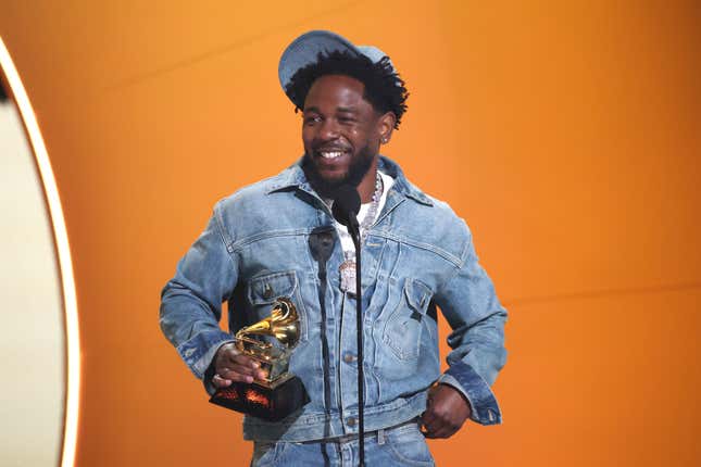 Kendrick Lamar accepts the Record of the Year award for “Not Like Us” onstage during the 67th Annual GRAMMY Awards at Crypto.com Arena on February 02, 2025 in Los Angeles, California.