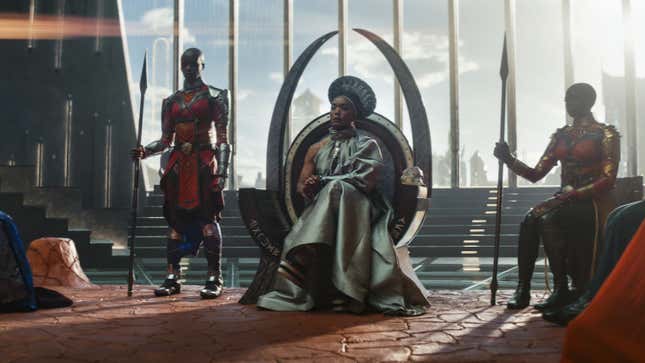 Angela Bassett as Queen Ramonda in Wakanda Forever.
