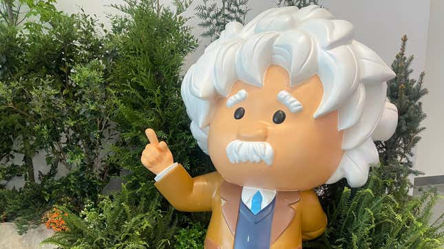 Salesforce’s depiction of Albert Einstein — who, yes, is the namesake for Einstein Copilot.