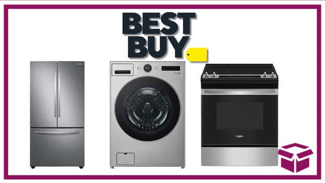 Tons of appliances are on offer at Best Buy for up to 40% off. 