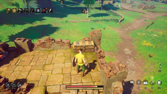A treasure chest found in ruins in RuneScape Dragonwilds