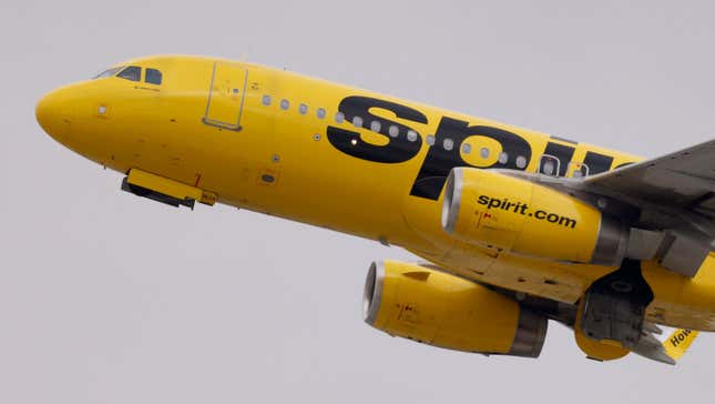 A Spirit Airlines plane