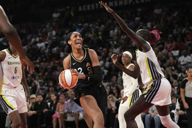 Aces, A'ja Wilson beat Dallas Wings in Game 1 of WNBA semifinals