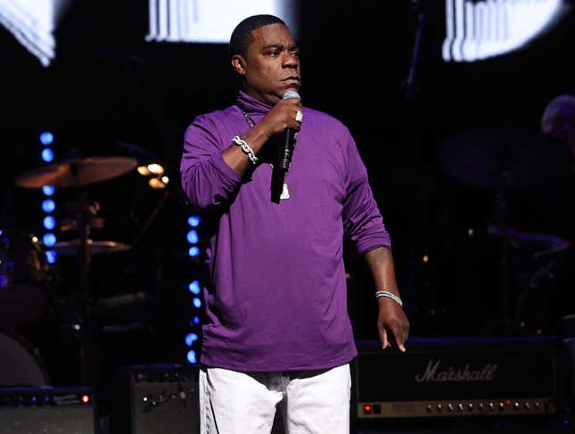 NEW YORK, NEW YORK - MARCH 07: Tracy Morgan speaks onstage during the Eighth Annual LOVE ROCKS NYC Benefit Concert For God’s Love We Deliver at Beacon Theatre on March 07, 2024 in New York City. 