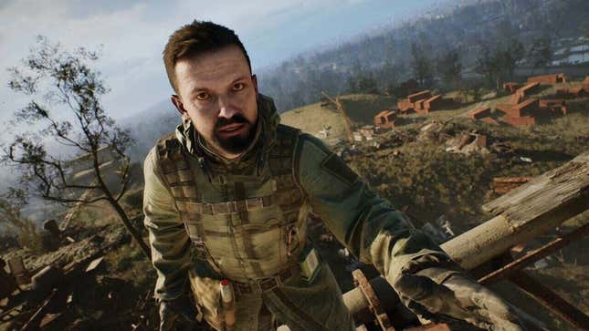 An image shows a character from Stalker 2. 