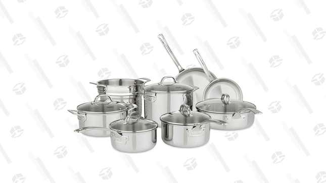 Viking Culinary 13-Piece Stainless Cookware Set | $190 | SuperShop | Promo Code GOVKNG