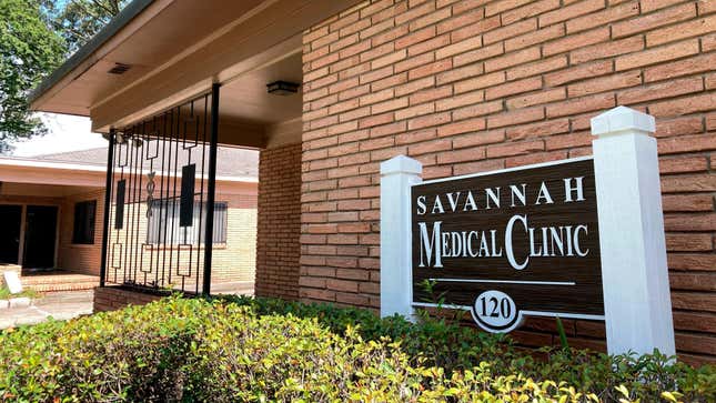 FILE - The recently closed Savannah Medical Clinic, which provided abortions for four decades in Savannah, Ga., is pictured on Thursday, July 21, 2022. With new abortion restrictions clamping down in Georgia, Democrats hope their advocacy of abortion rights will lure moderates and shore up enthusiasm. That gambit could determine a U.S. Senate seat and the governor's race in the South's premier swing state. (AP Photo/Russ Bynum, File)