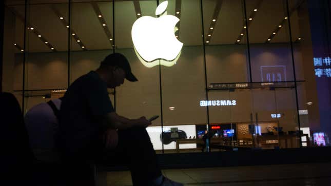 An Apple store in Shanghai, China.