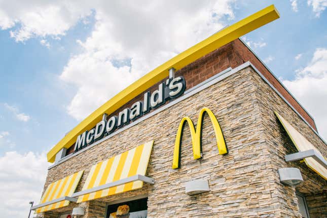 A McDonald’s store is shown on July 28, 2021 in Houston, Texas