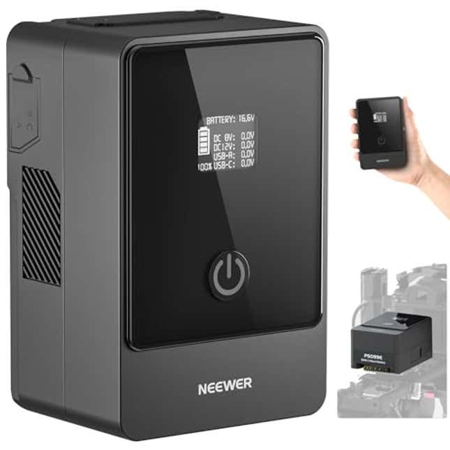 Image for article titled Neewer Mini V Mount Battery 6800mAh 99Wh 14.5V, Now 69% Off