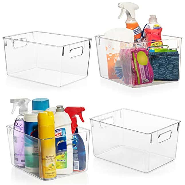 Image for article titled Tap into supreme organization with ClearSpace Plastic Storage Bins