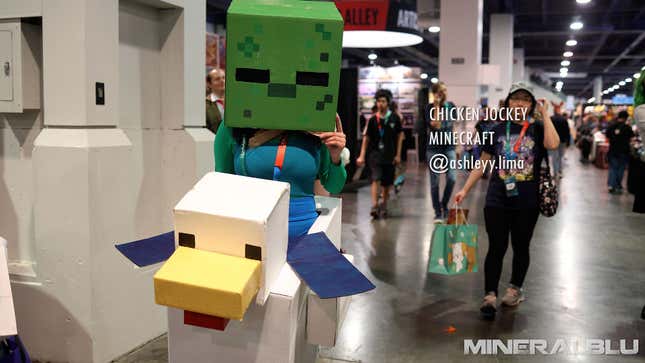 A photograph of a cosplayer at LVL UP 2025