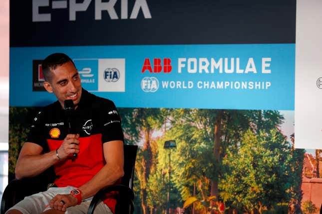 Sebastien Buemi ahead of the 2022 Marrakesh ePrix.