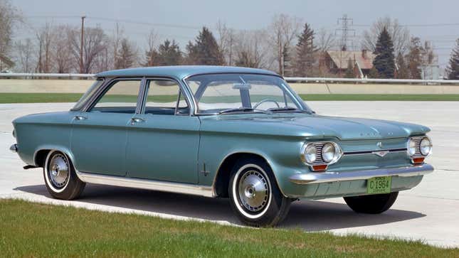 A photo of a Chevrolet Corvair. 