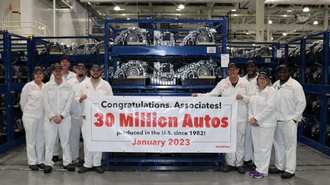 Image for article titled Honda Made Its 30 Millionth Vehicle After Over 40 Years in the U.S.