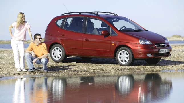 A photo of a red Chevrolet Tacuma. 