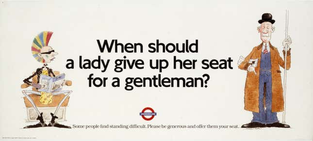 A 1986 London Tube poster.