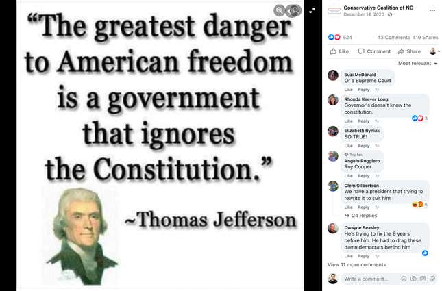 Image for article titled 14 Viral Quotes That Thomas Jefferson Never Said