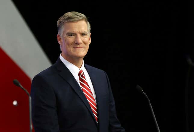 FILE - Republican hopeful for New Hampshire&#39;s 1st Congressional District Andy Sanborn attends a debate, Sept. 6, 2018, at St. Anselm College in Manchester, N.H. Sanborn, the former state senator and casino owner accused of buying luxury cars with a fraudulently obtained COVID-19 relief loan, kept financial records that were “sloppy at best” and nefarious at worst, an auditor testified Monday, Dec. 11, 2023. But Sanborn&#39;s attorney argued that the state is trying to end his career based on a sloppy investigation. (AP Photo/Elise Amendola, File)